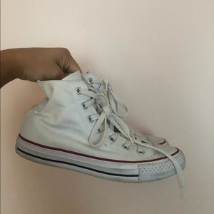 Womens high top white converse
